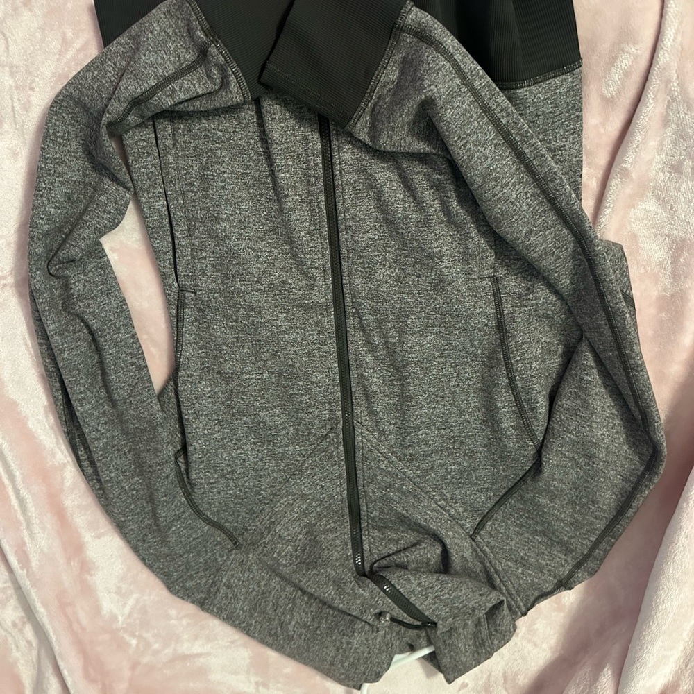 lululemon athletica Gray Zip-Up Hoodie